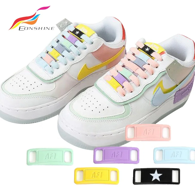 

The Newest Macaron Candy Color Af1 Sneakers Shoe Lace Lock for Casual Shoes, 23 colors, can mixed color