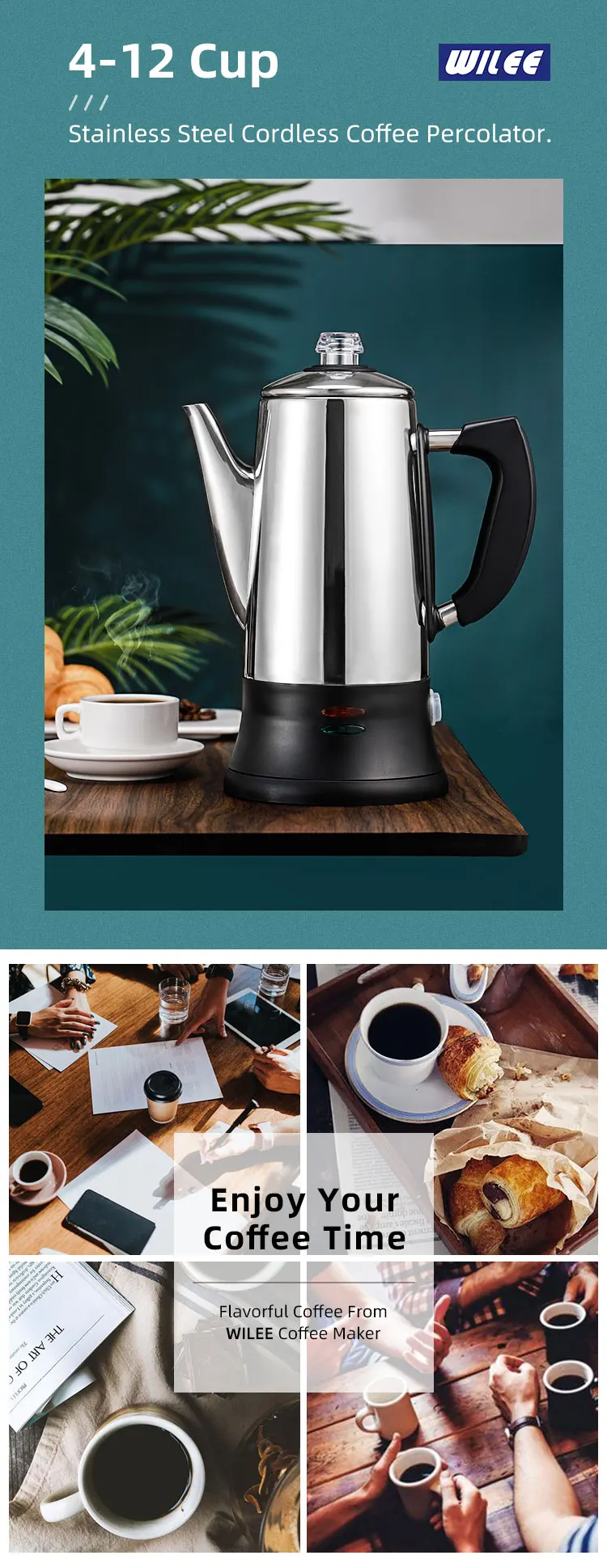 professional stainless steel induction outdoor stove top travel manual hand held cooks espresso coffee maker on sale