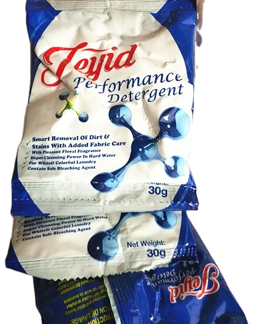 

Detergent Washing Powder 30G Africa Market, White and blue