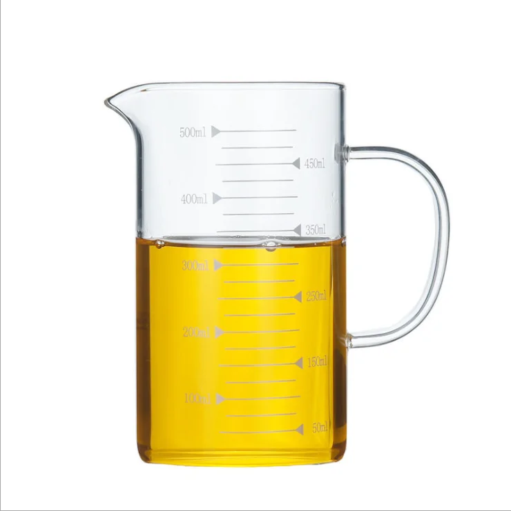 

Glass kitchen tools heatproof high borosilicate glass measuring cup kitchen glass water cup with scale for home kitchen baking