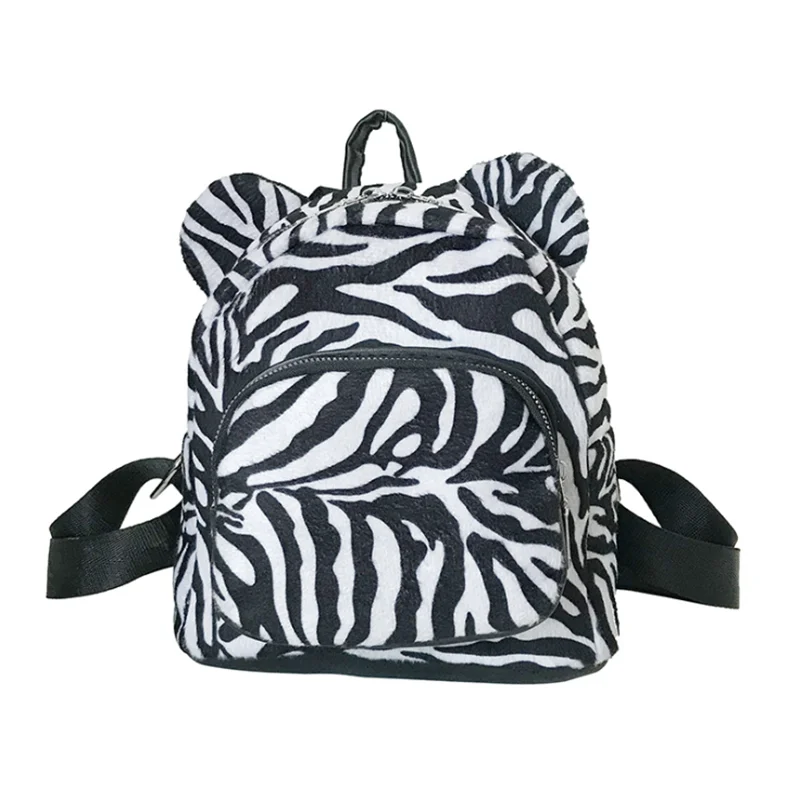 

Hot Sale Cute Fashion Bear Ears Bag Baby Toddler Three Colors School High Quality School Bags Plush Kids Backpack