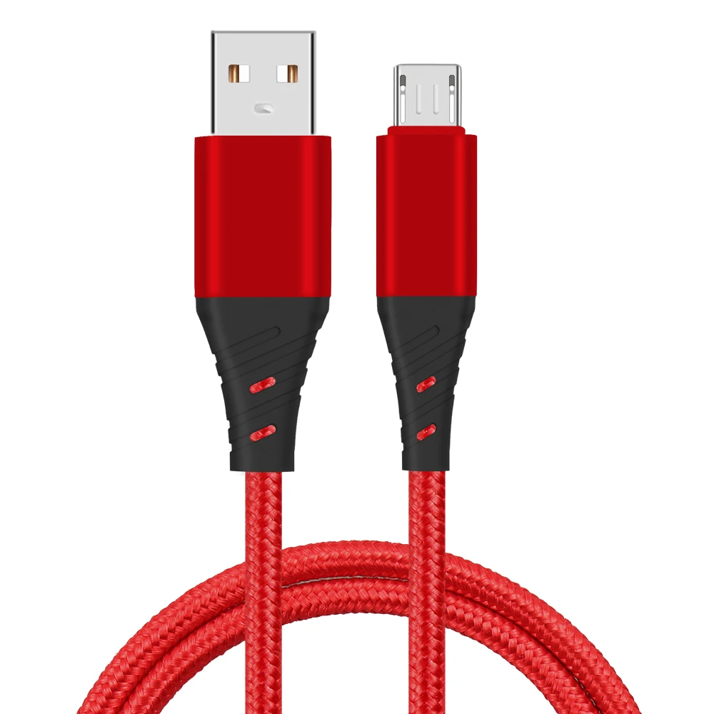 fast charging & data syncing OEM ODM micro usb cable with nylon braided for android phone - ANKUX.COM