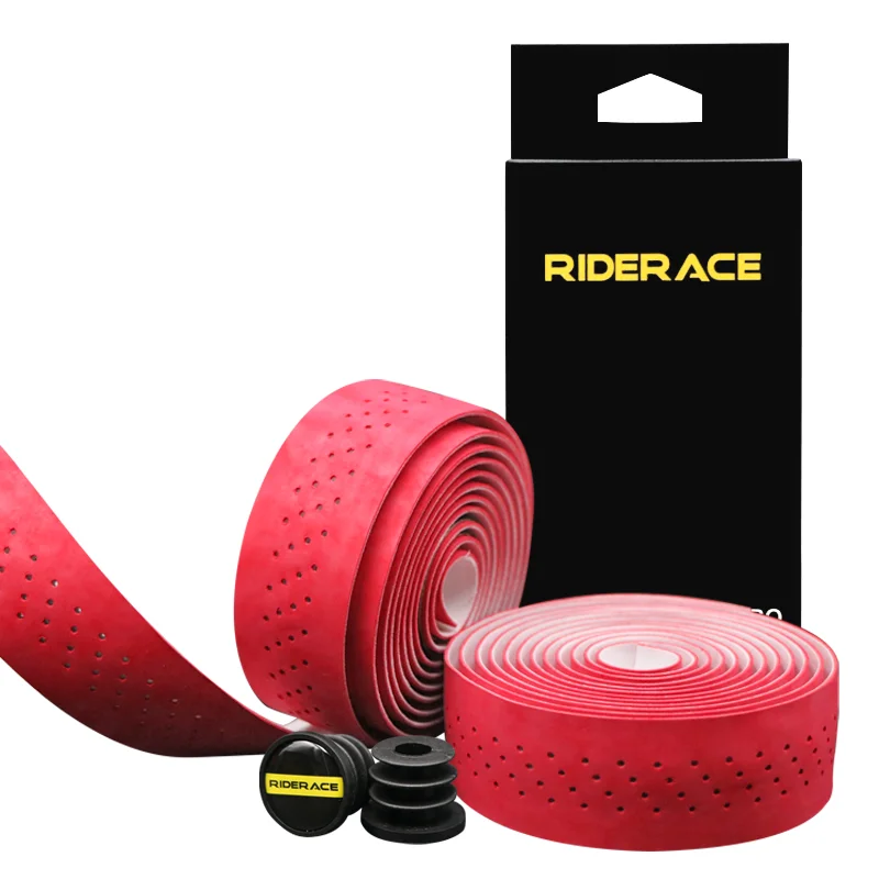 

Bicycle Handlebar Tape Road Bike PU Leather Perforated Handlebar Tapes MTB Cycling Fixed Gear Breathable Soft Belt Accessories