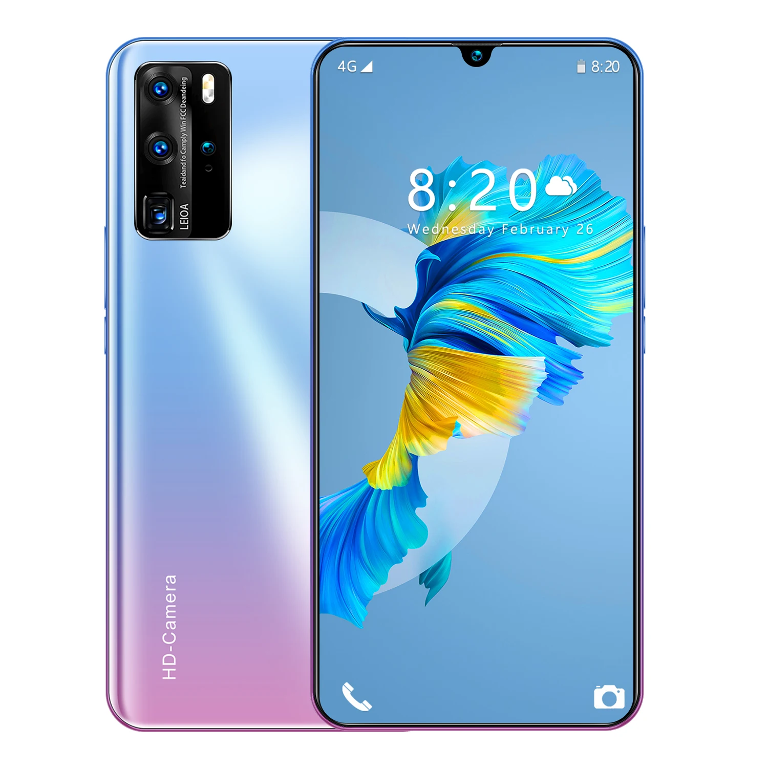 

Amazon P40 Pro Smart phone 12+512GB product MTK6799 Dual sim dual standby phone based on Android OS 10.0 System Mobile Phone