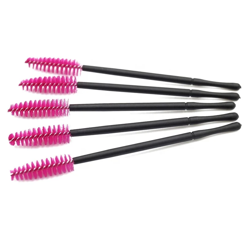 

Disposable Eyelash Mascara Brushes Wands Applicator Makeup Kits, Pink,yellow or customized