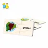 Children fun to play puzzle fruit foods animal shape matching improve knowledge learning toys