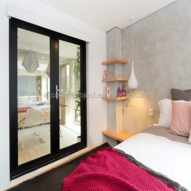 
Hot Selling Aluminium Casement Swing Door Frosted Glass Toilet Door 