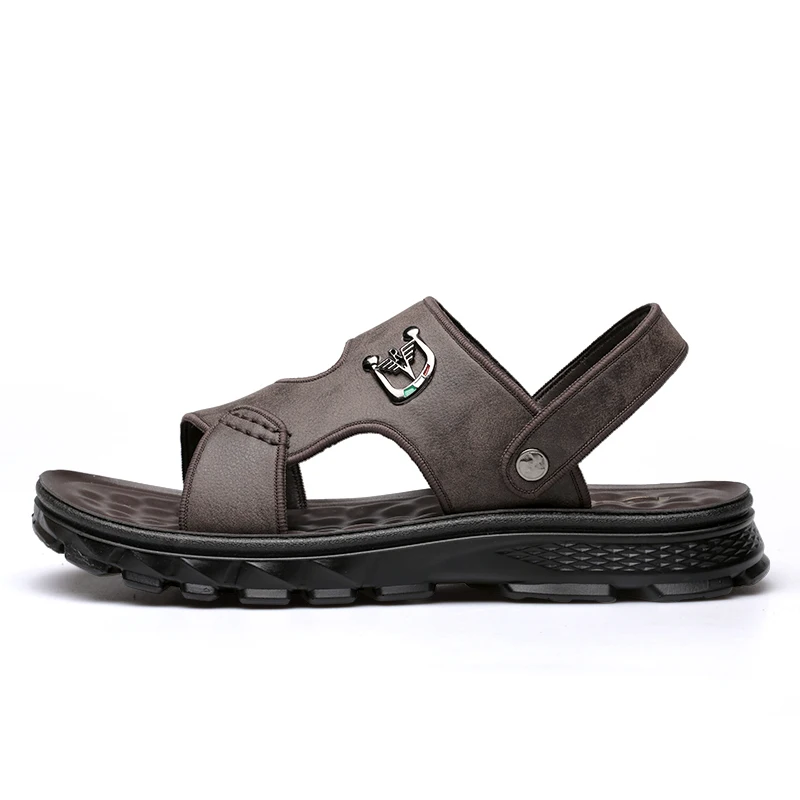 

Custom logo men's shoes 2022 summer new casual outdoor sandals fashion trend walking style outer slippers wholesale