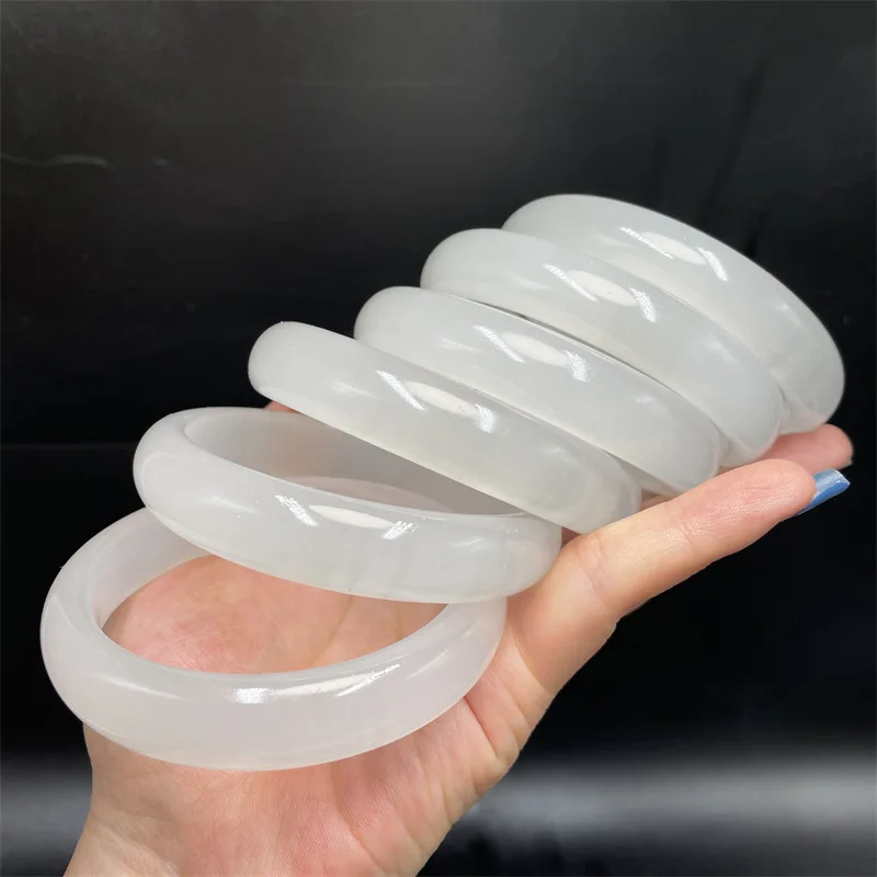 

Natural Gray ice jade Bracelets for women crystal jade bracelets