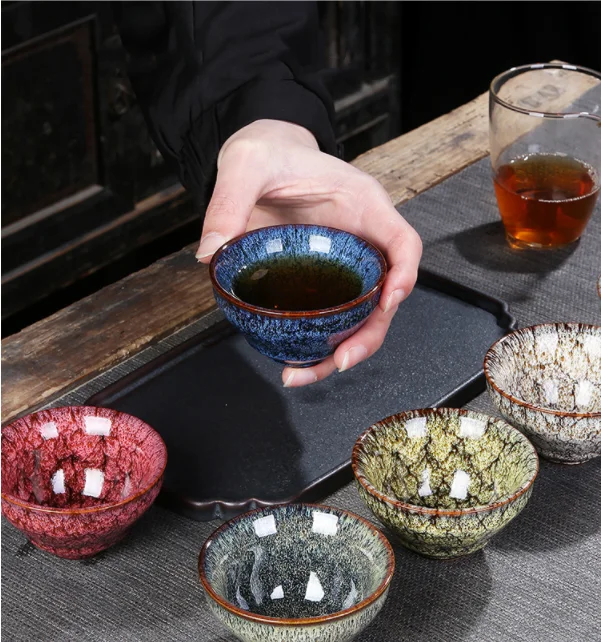 

Chinese Kung Fu Tea Mugs Water Cups Japanese Style Ceramic Tea Sake Cup Service Arabic Espresso Coffee Cup, 24 colours