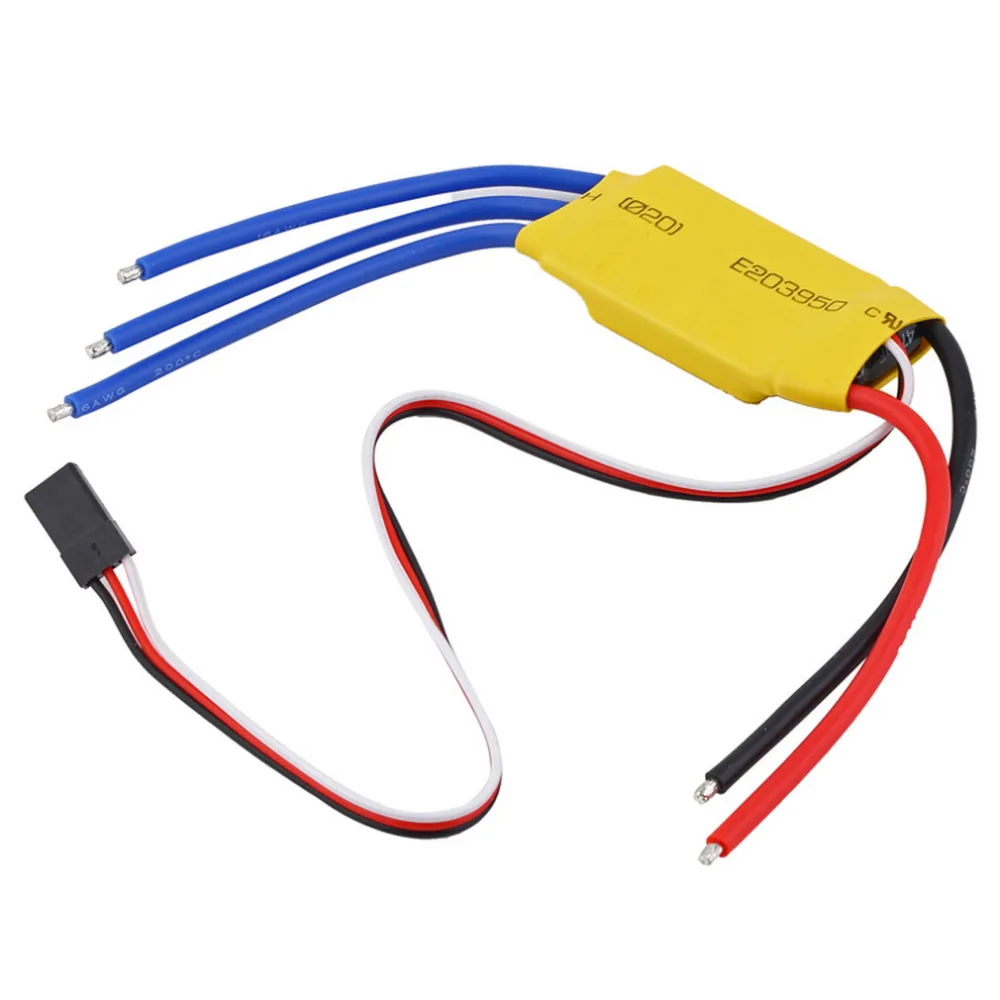 30A Global-Store ESC Electric Speed Control 30A RC Brushless Motor BLHeli_S 2-4S ESC Vehicle Speed Controllers for FPV Quadcopter Hexacopter Multirotor Helicopter Airplane 