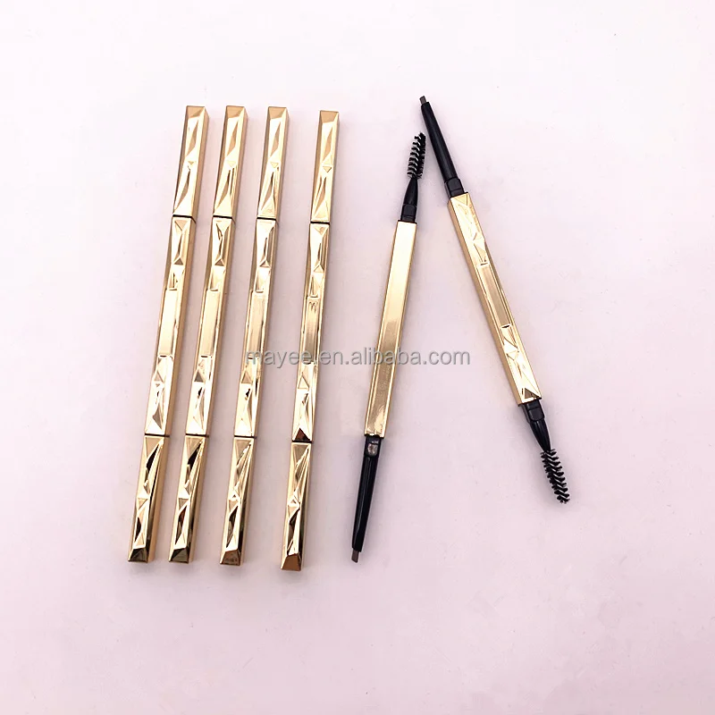 

Permanent thin eyebrow definer cosmetic automatic retractable tatoo slim waterproof eyebrow pencil