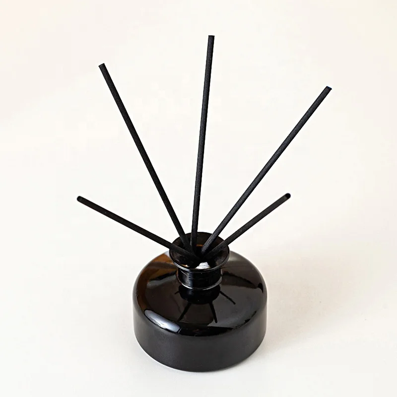 

150ml Home Decorative Aroma Essential Oil Fiber Stick Fragrance Reed Diffuser Gift Set, Black