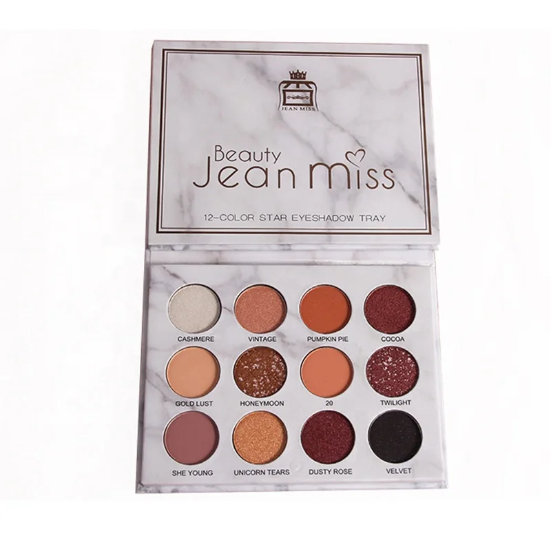 

LOW MOQ 12 Color Marble Makeup Eyeshadow Palette Makeup