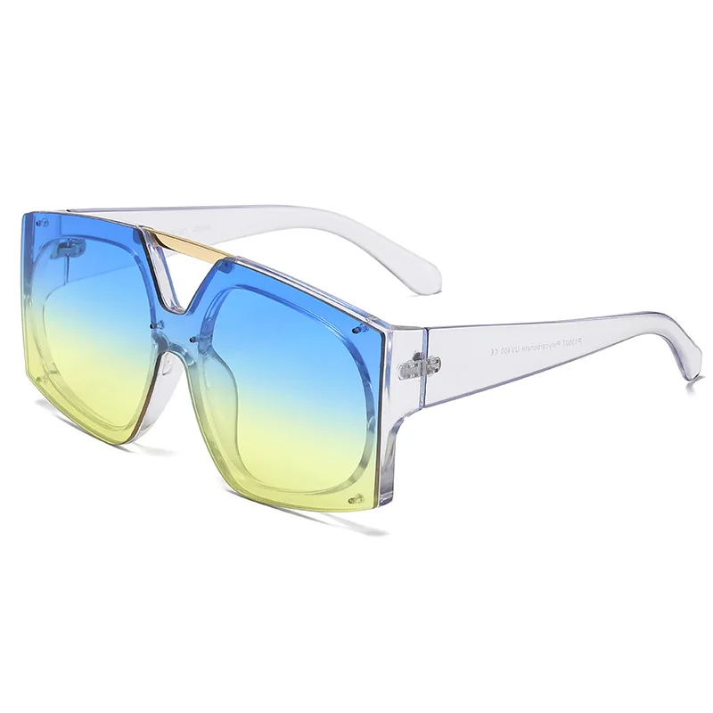 

wholesale custom designer luxury ocean lens fashion trendy oversized women men shades sun glasses sunglasses 2022