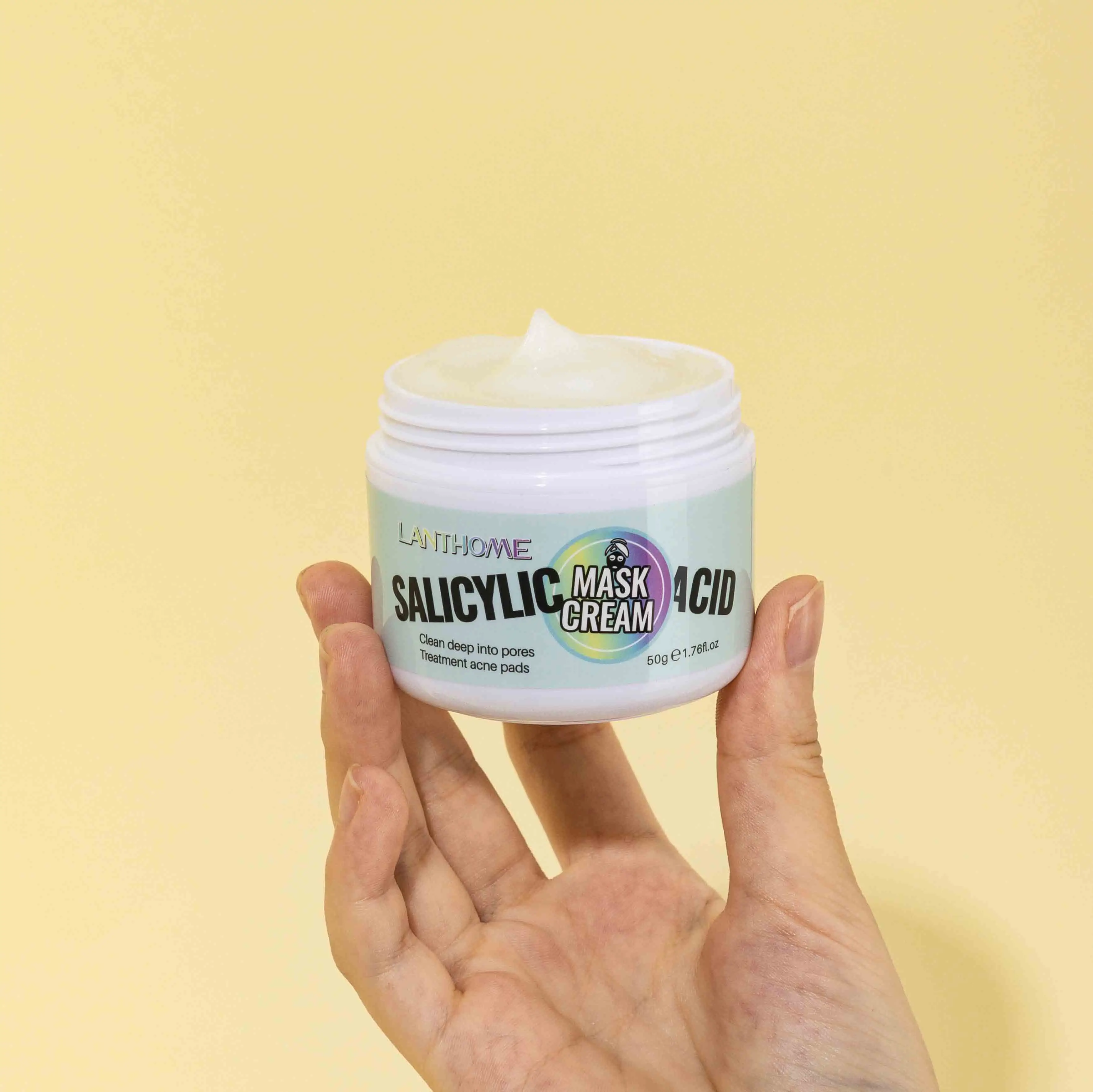 

Treatment acne clean deep into pores anti-wrinkle centella asiatica mask cream skin care salicylic acid mask cream
