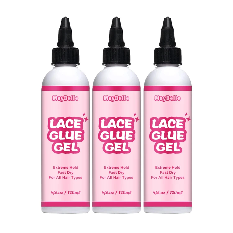 

Invisible Bonding Waterproof Lace Glue Private Label Extreme Strong Lace Glue Gel Large Liquid Clear Wig Adhesive Lace Glue Gel
