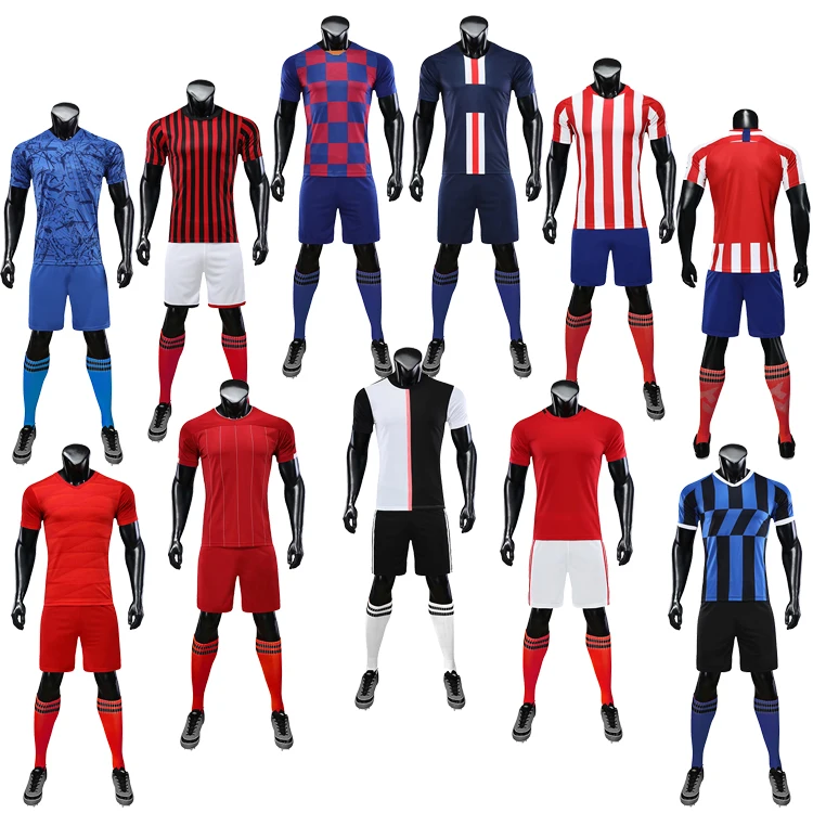 

2020 trend club soccer kits high quality soccer jersey set uniform for man