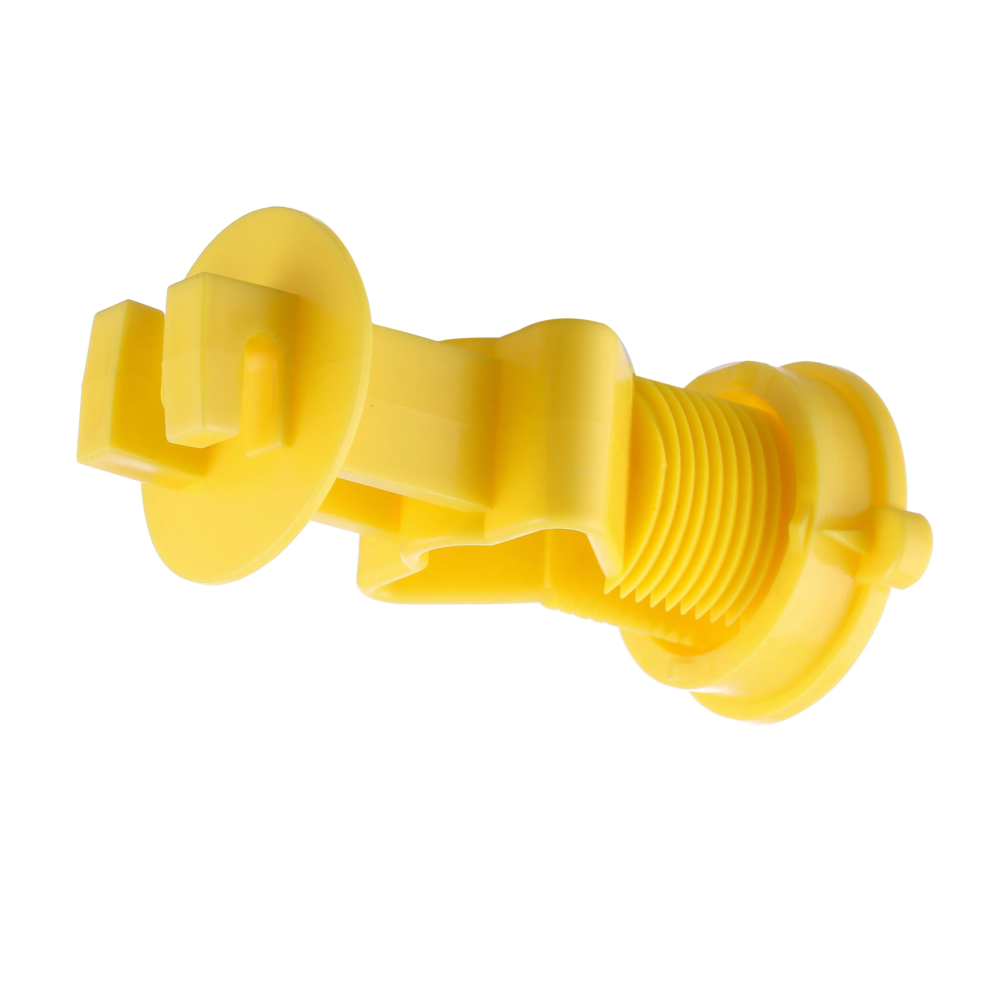 

Pasture Meadow Animal Farm Fence Insulator Screw-on Steel Post Insulator Electric Fence Insulator, White, black, yellow or can be customized