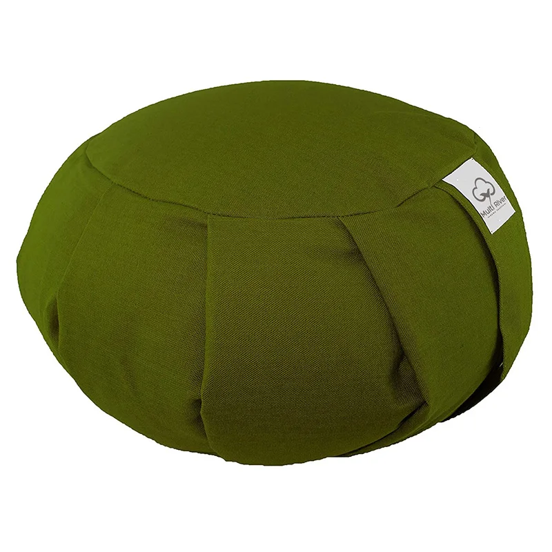 

Keepeak Meditation Yoga Cushion Organic Yoga Floor Cushion Adjustable Buckwheat Hulls Bolster Zafu Cushion, Customized color