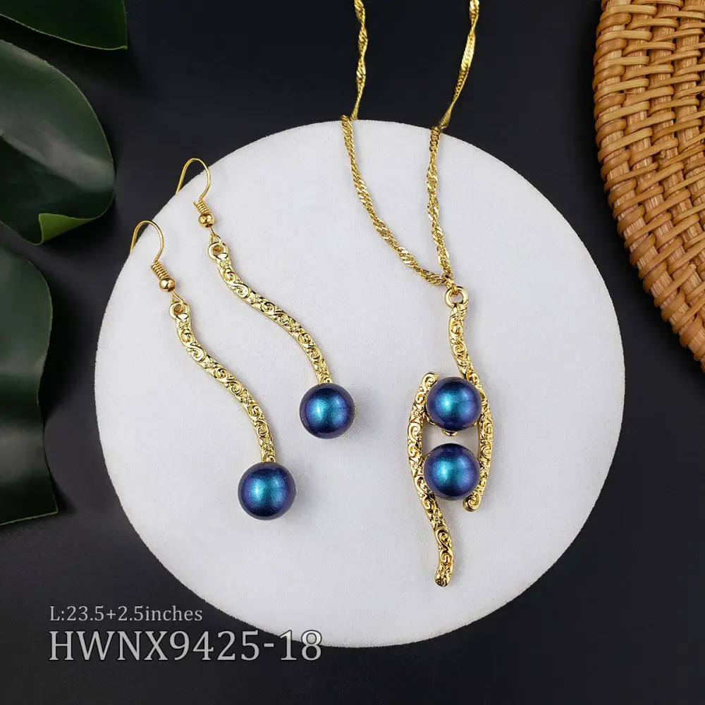 

Hawaiian jewelry wholesale pearl necklace set jewelry jewelry display set for women girls