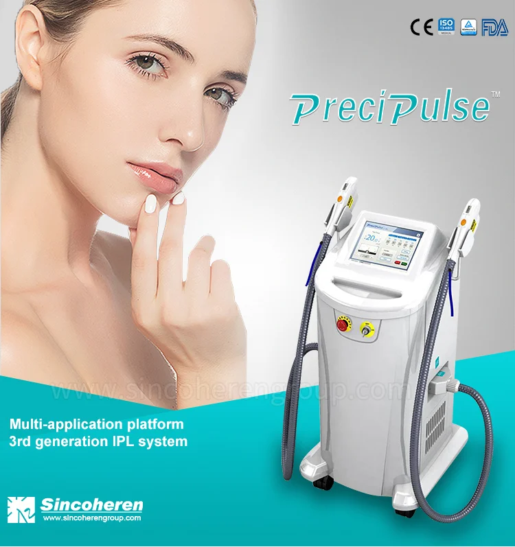 Sincoheren Ipl and Shr Super Hair Removal Multifunctional Ipl Laser Machine with factory price