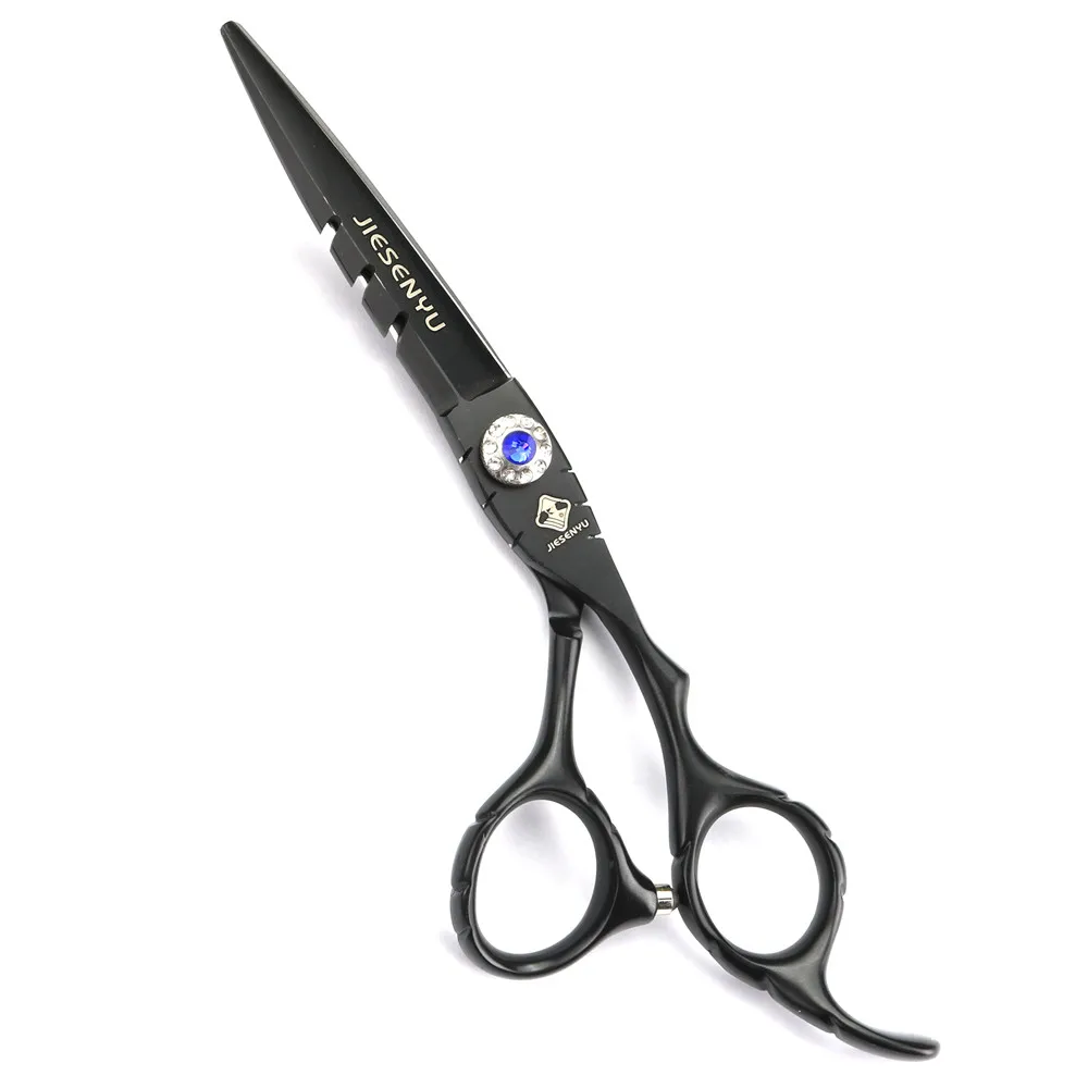 

6.0 inch Black FSY-25 new fashion design beauty barber scissors flat scissors tooth scissors