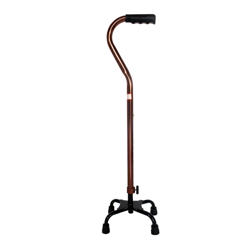 

Aluminum alloy Steel four-claw Walking Crutch hiking telescopic cane elderly walker adjustable walking stick, Can be customized