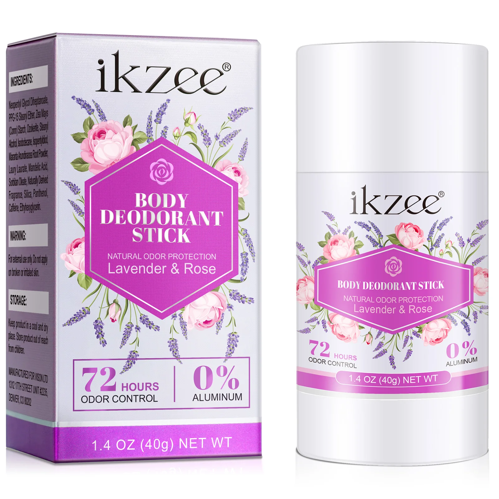 

Wholesale Organic Vegan Whole Body Balm Deodorant Stick 72 Hour Odor Control Lavender Perfume Men Women Body Deodorant Stick
