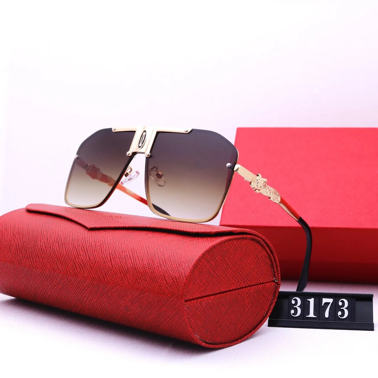 

Designer sunglasses famous brands Retro Luxury Retro gafas de sol Men Sunglasses, 8 color