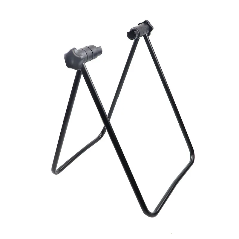 

Cycle Parking Foldable Rack Kick Stand Wheel Home Mechanic Truing Professional Bike Stand For Parking Bike Display Stand, Black & custom blue and yellow
