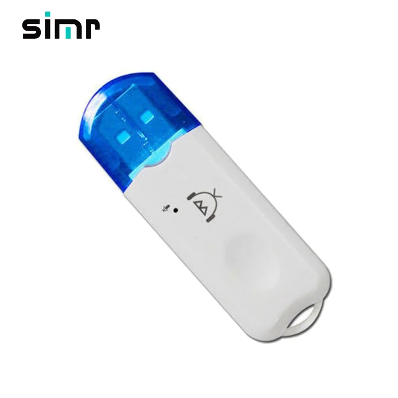 

simr USB Blue-tooth Stereo Audio Music Wireless Receiver Adapter For Car Home Speaker Wireless Audio USB blue tooth Receiver, White