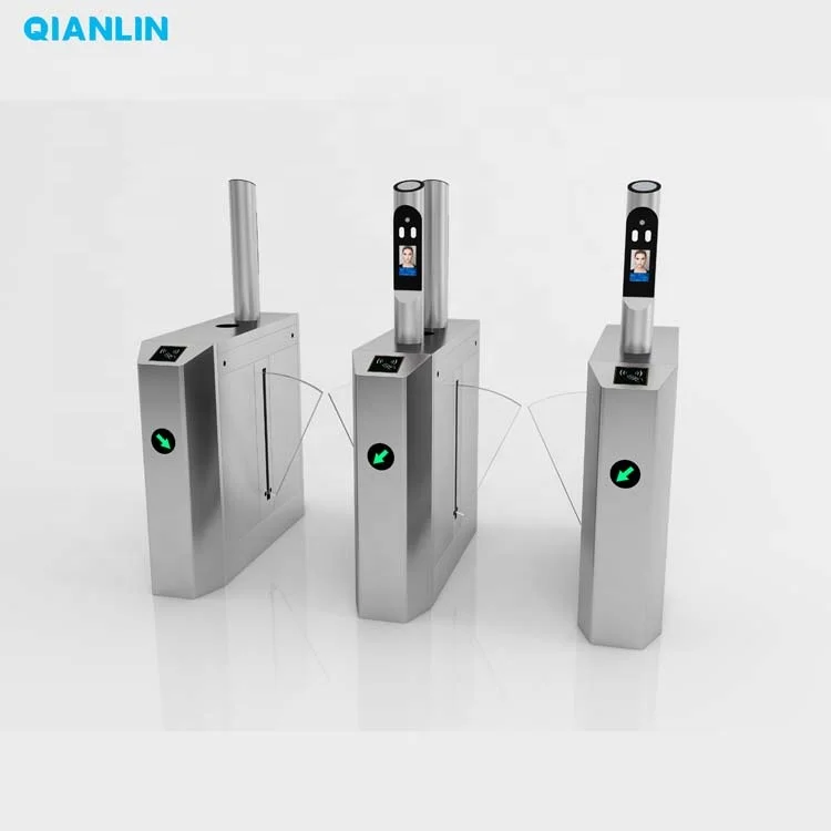 

Automatic Access Control Electronic Turnstile High Speed Flap Barrier Gate for School Stadium Bus Station