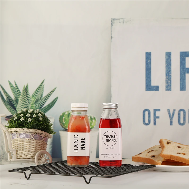 Wholesale Smoothie Bottle 300 Ml Glass Bottle Beverage Glass Juice