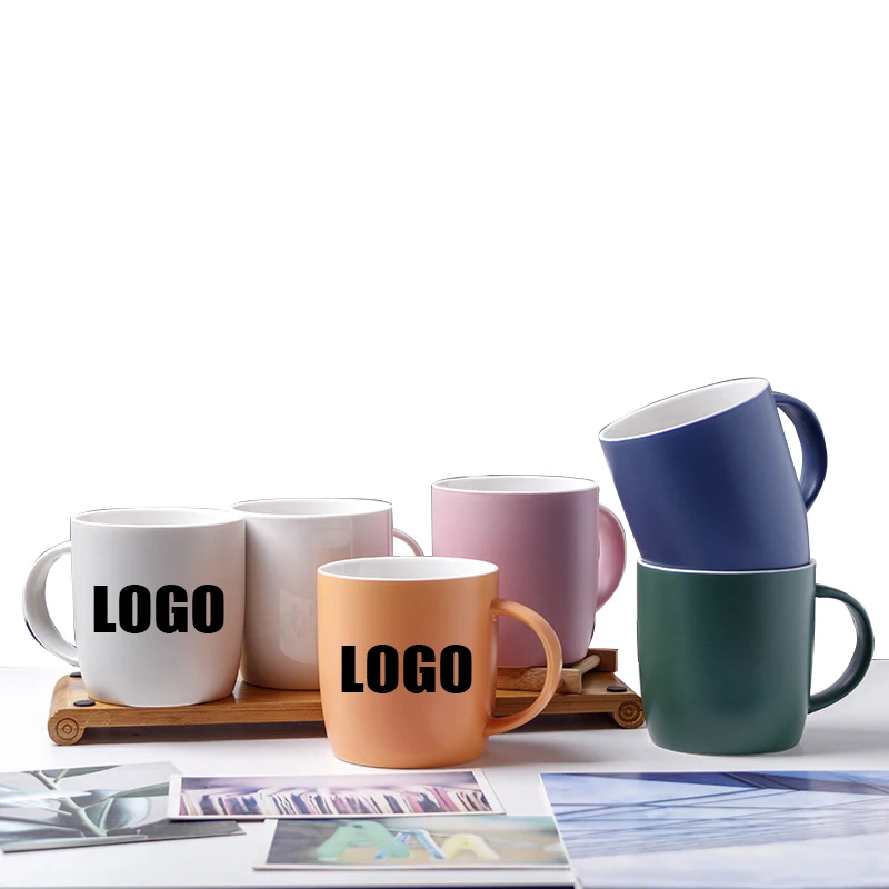 

Custom logo no minimum order blank printing sublimation colorful matte ceramic mugs, As pciture