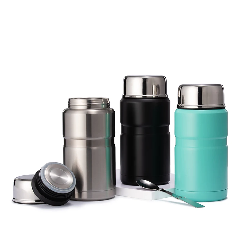 

Manufacturer Supply Double Wall Insulated Stainless Steel Food Vacuum Flask Food Jar Lunch Box, Customized color