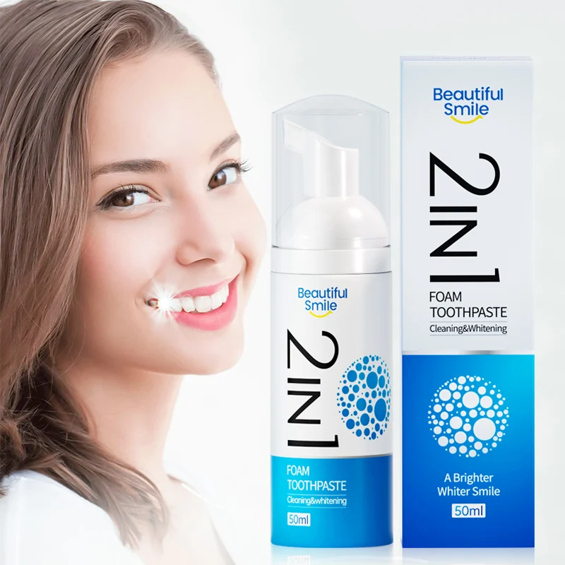 

Beautiful Smile Cleaning And Whitening Charcoal Teeth Whitening Foam Toothpaste