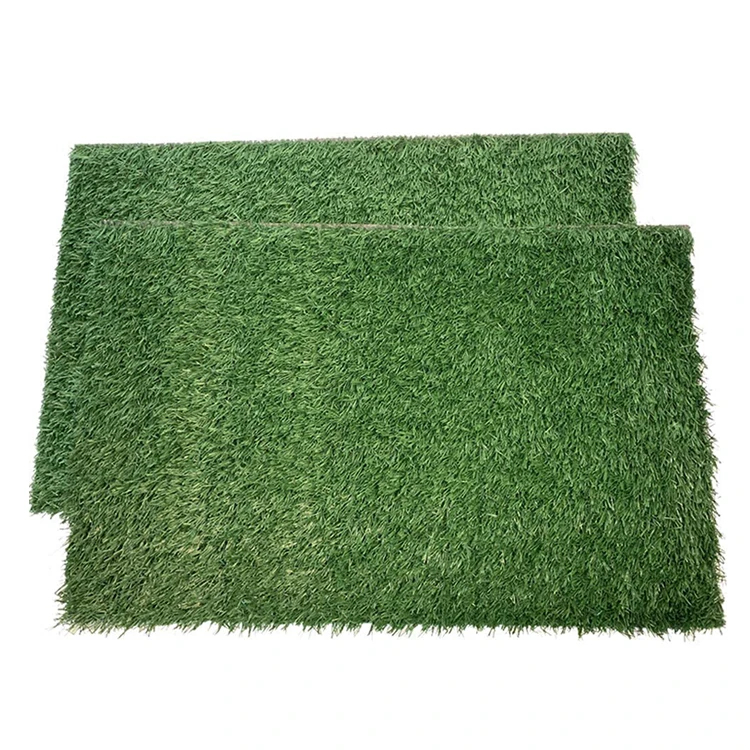 

Indoor/Outdoor Use Artificial Turf Replacement Dog Pet Toilet Potty Tray Grass Mat For Puppy Potty Trainer, Green + black