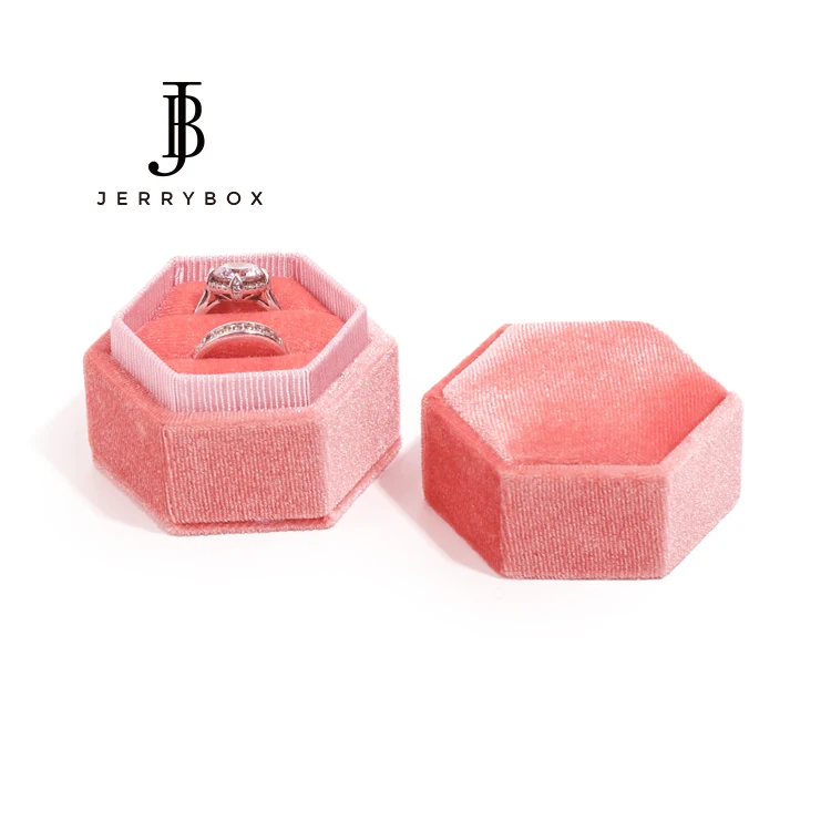 

Hexagon Couple Ring Jewelry Box