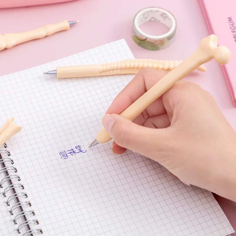 Promotional Creative Novelty Design Plastic Medical Bone Shape Ball Pen