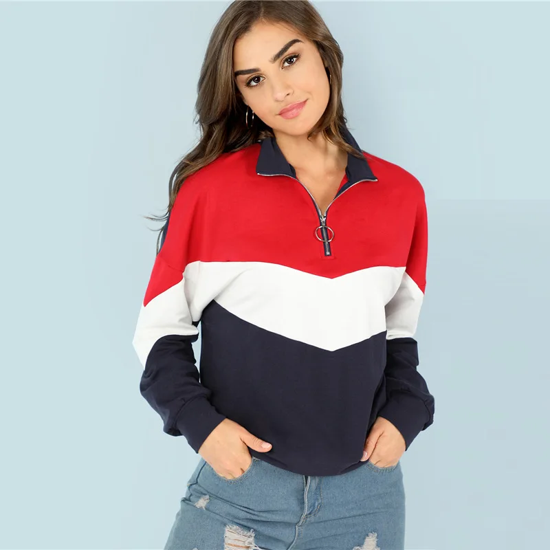 

WW-0440 Color Matching Long Sleeve Add Wool Fleece Female In The Autumn Puff Jacket With Hoodie Crop Top Women Thick, Customized color