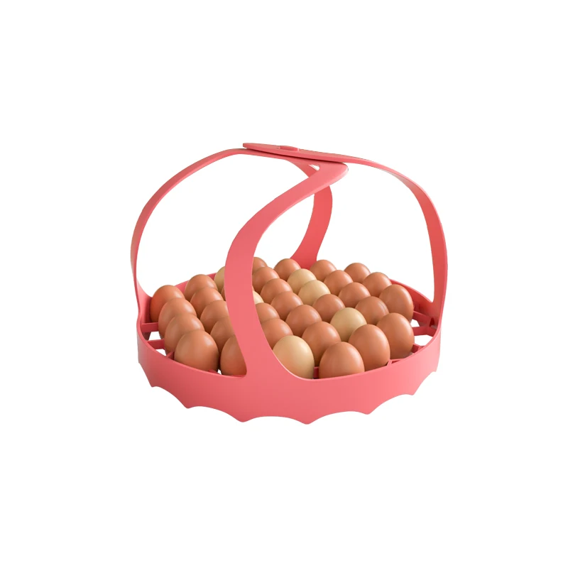 

HOMKOM- Silicone pressure cooker bakeware sling egg rack with handle grip silicone cooker sling, Red,blue,orange,purple,green