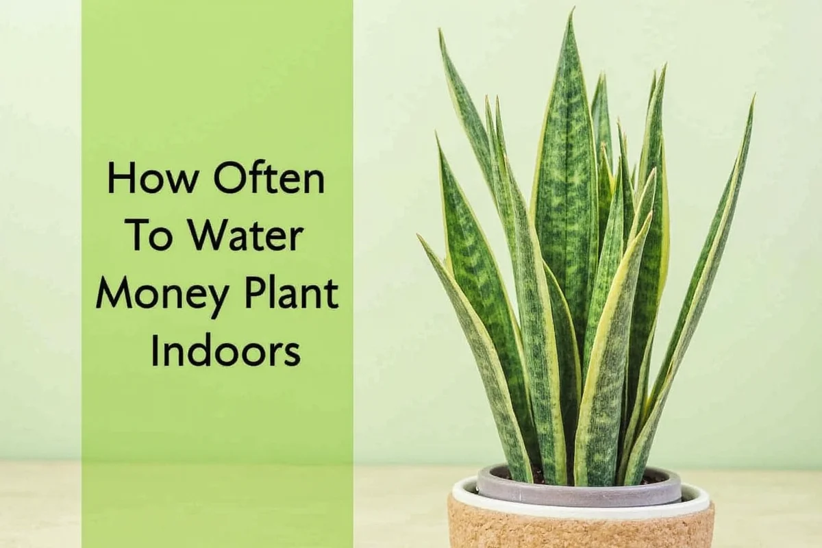 how often to water money plant indoors