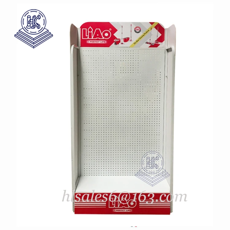 Retail Counter Top Small Metal Pegboard Hook Accessory Battery Rack