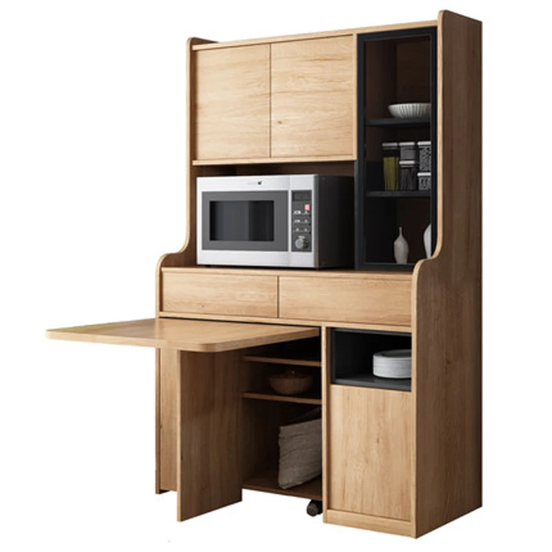 
Wine storage cabinet with dining table kitchen work cabinet storage cabinet 