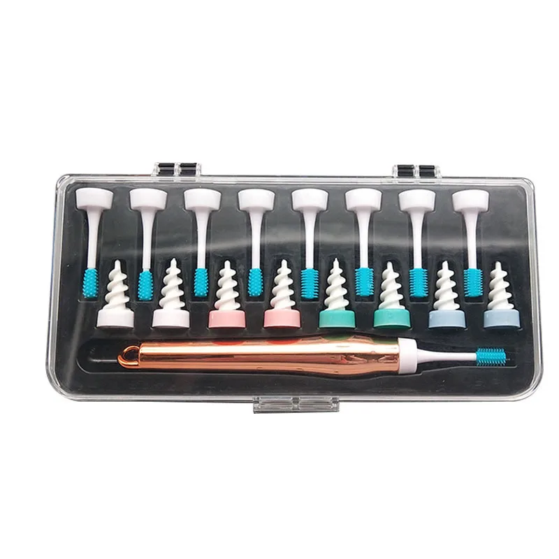 

Q-Grips Ear Wax Remover Tool Wood spin Ear Cleaner Manual Ear Wax Cleaner set for cleaning wholesale
