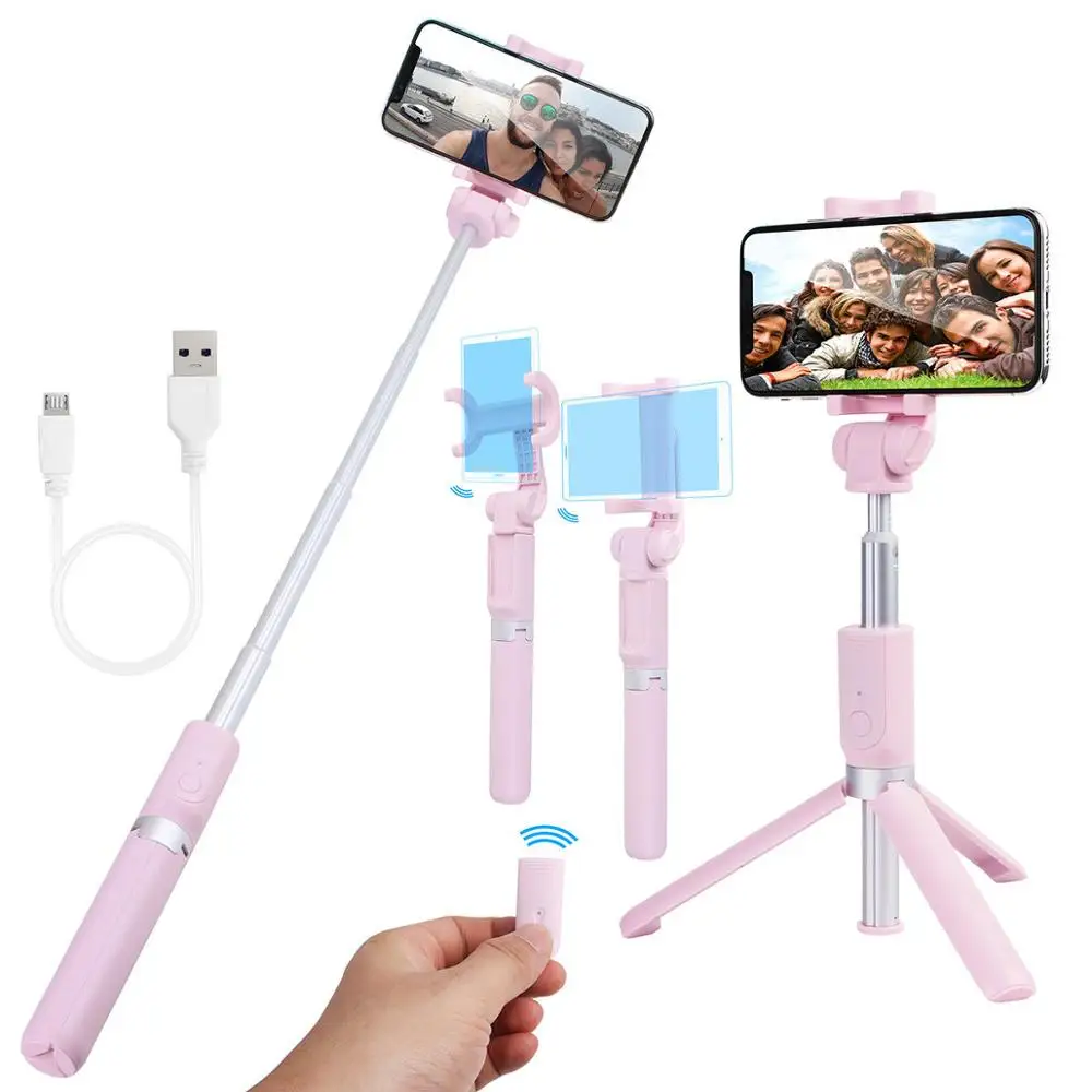 

Wireless Selfie Stick Mini Aluminum Self-timer Artifact with Tripod for Gopro camera Mobile Phone