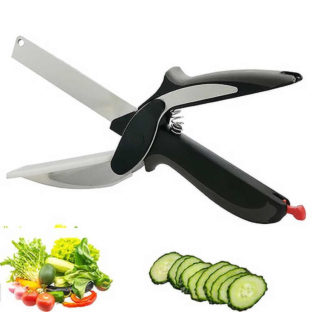 

Stainless steel detachable knife kitchen scissors multi-function kitchen tool clever scissors cooking gadget