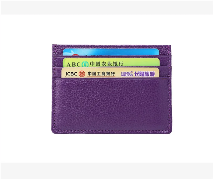 AL386 Hot Sales Genuine Leather Credit Card Holder Wallet For Gift