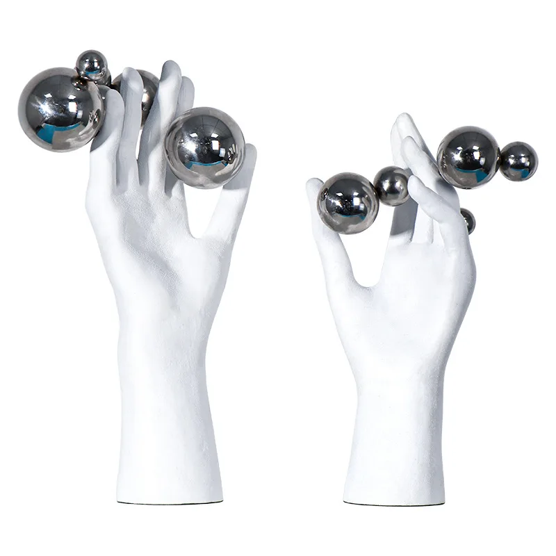

Nordic Modern Sculpture Resin Hand Decoration Home Desktop Creative Art Decoration Decoration